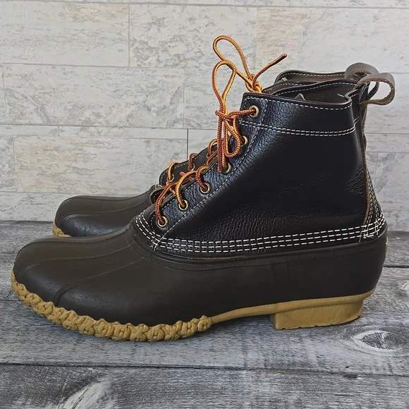L.L. Bean Mens SIZE 13 Duck Boots  Bean Boots Waterproof - Picture 6 of 17